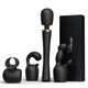 Tracy's Dog Wand Vibrator Kit with Attachments for G spot and Prostate Stimulation, Cordless Massager with 5 Modes and 3 Speeds.