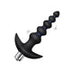 Vibrating anal beads butt plug with tapered design and multi-speed vibration.